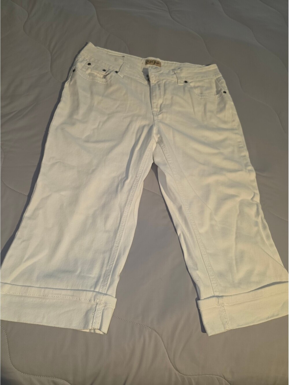 White Denim Capris by Earl Jeans -  Size 14